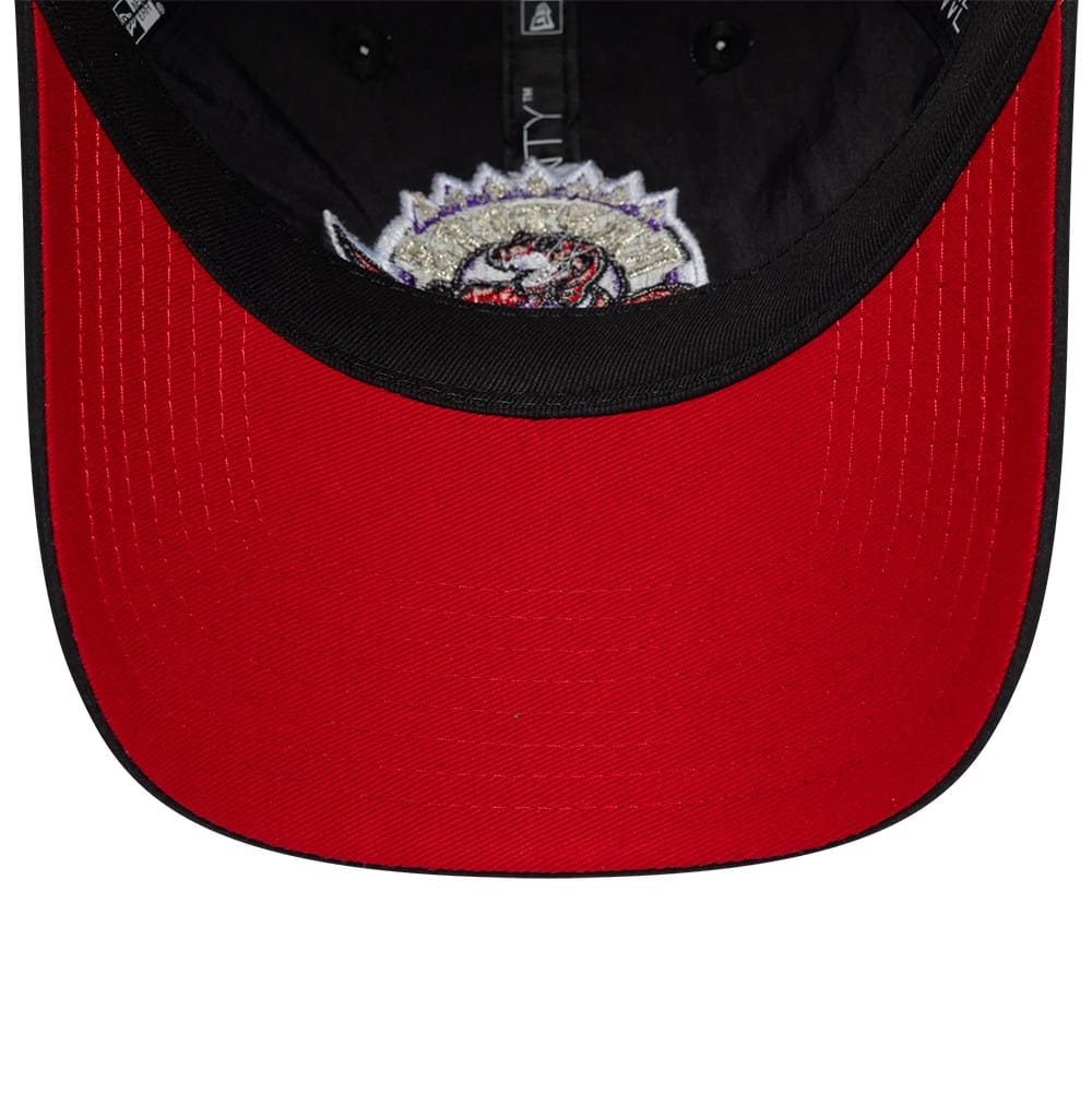Pictured is this NBA Hardwood Classic Nylon Toronto Raptors 9TWENTY cap in black. 2