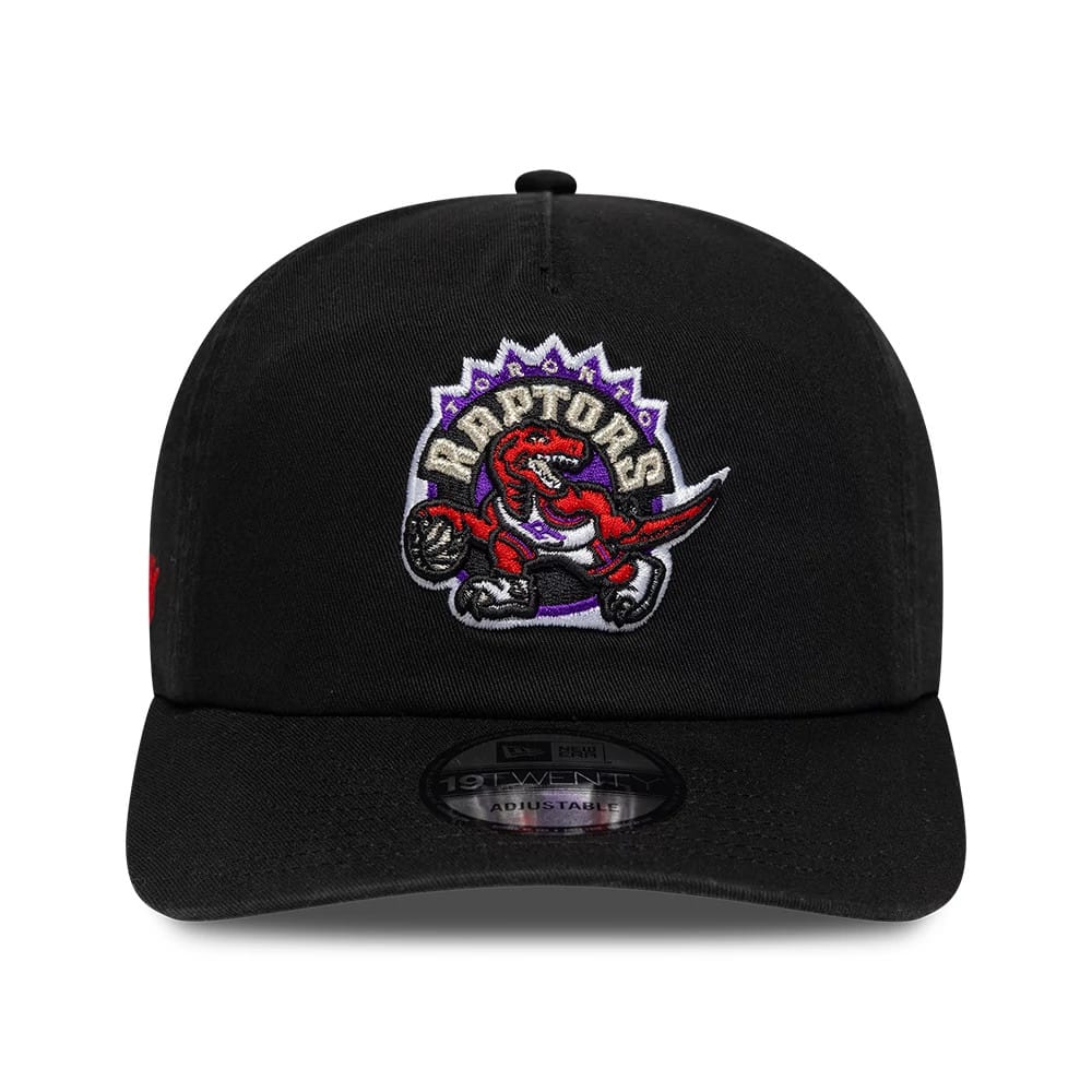 Pictured is this NBA Hardwood Classic Toronto Raptors 19TWENTY cap in black. 2
