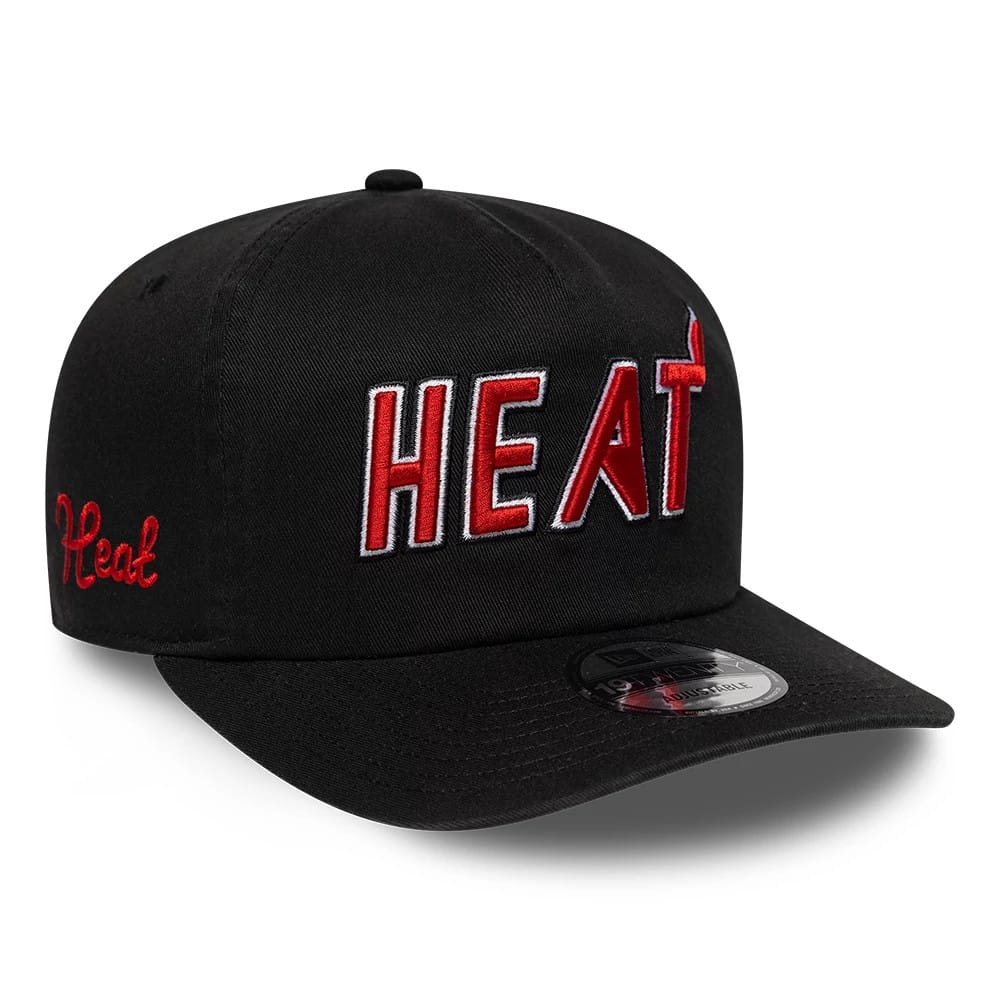 Pictured is this NBA Hardwood Classic Miami Heat 19TWENTY cap in black. 1