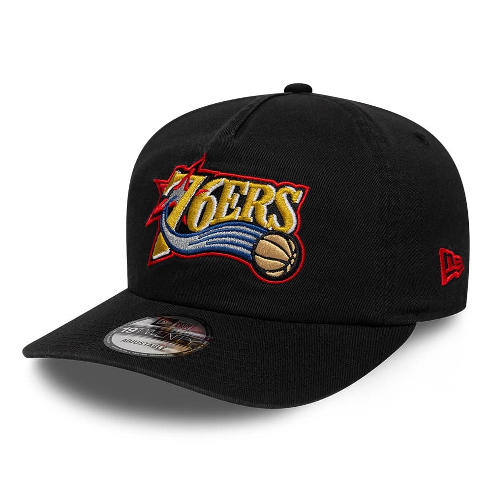 Pictured is this NBA Hardwood Classic Philadelphia 76ers 19TWENTY cap in black. 3