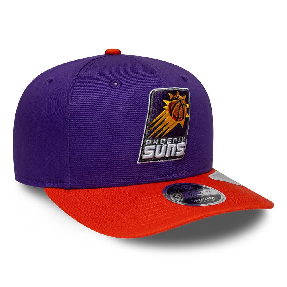 Pictured is this NBA Hardwood Classic Phoenix Suns 9FIFTY Snapback cap in purple. 1