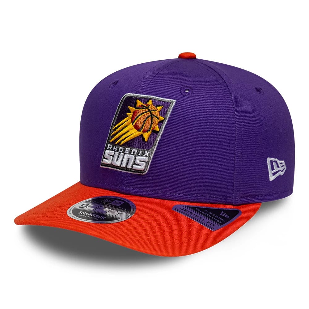 Pictured is this NBA Hardwood Classic Phoenix Suns 9FIFTY Snapback cap in purple. 4