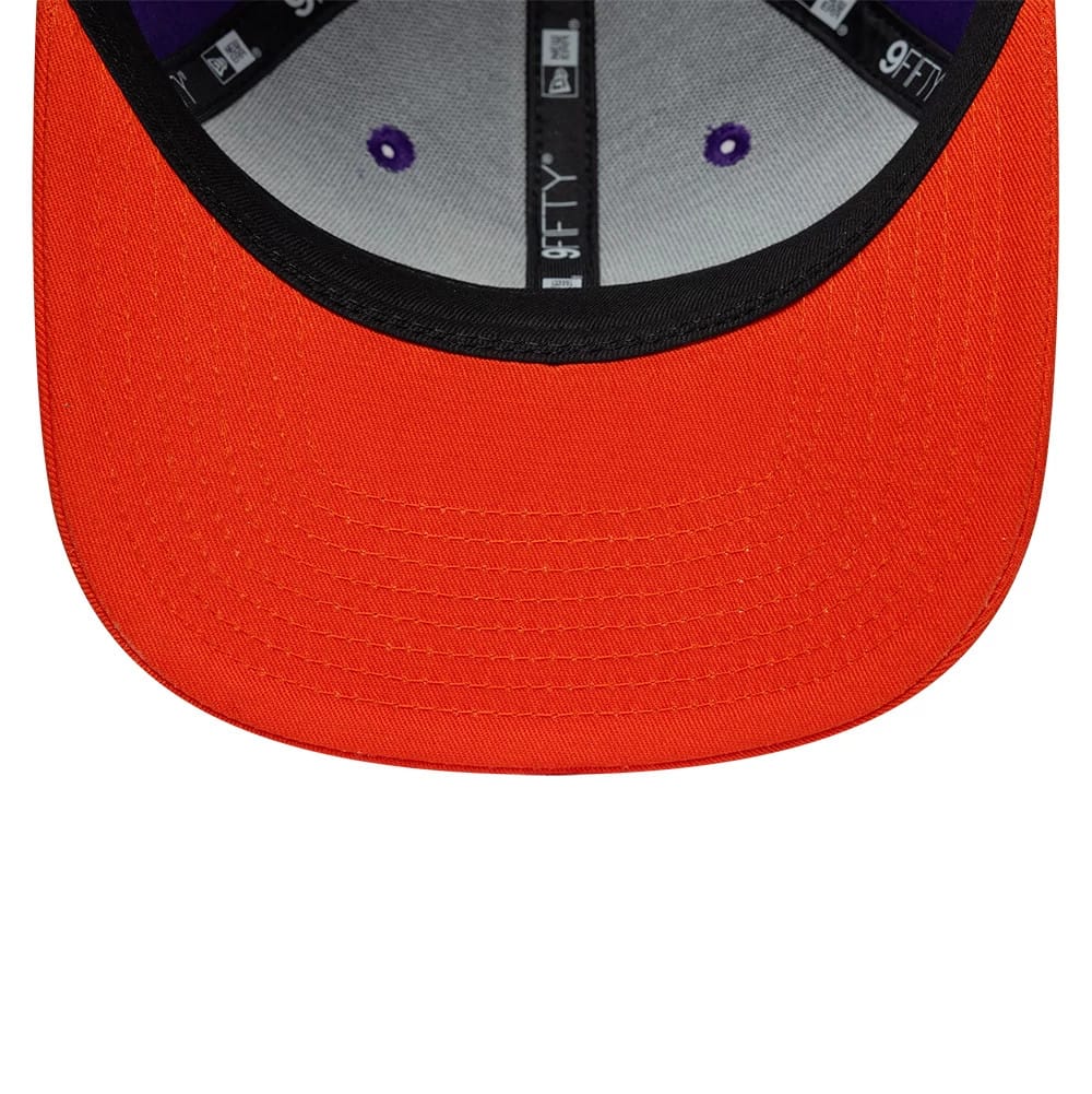 Pictured is this NBA Hardwood Classic Phoenix Suns 9FIFTY Snapback cap in purple. 5