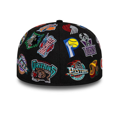 Pictured is this NBA Hardwood Classic All Over 59FIFTY Fitted cap in black. 5