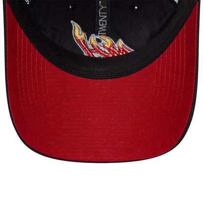 Pictured is this NBA Hardwood Classic Nylon Miami Heat 9TWENTY cap in black. 2