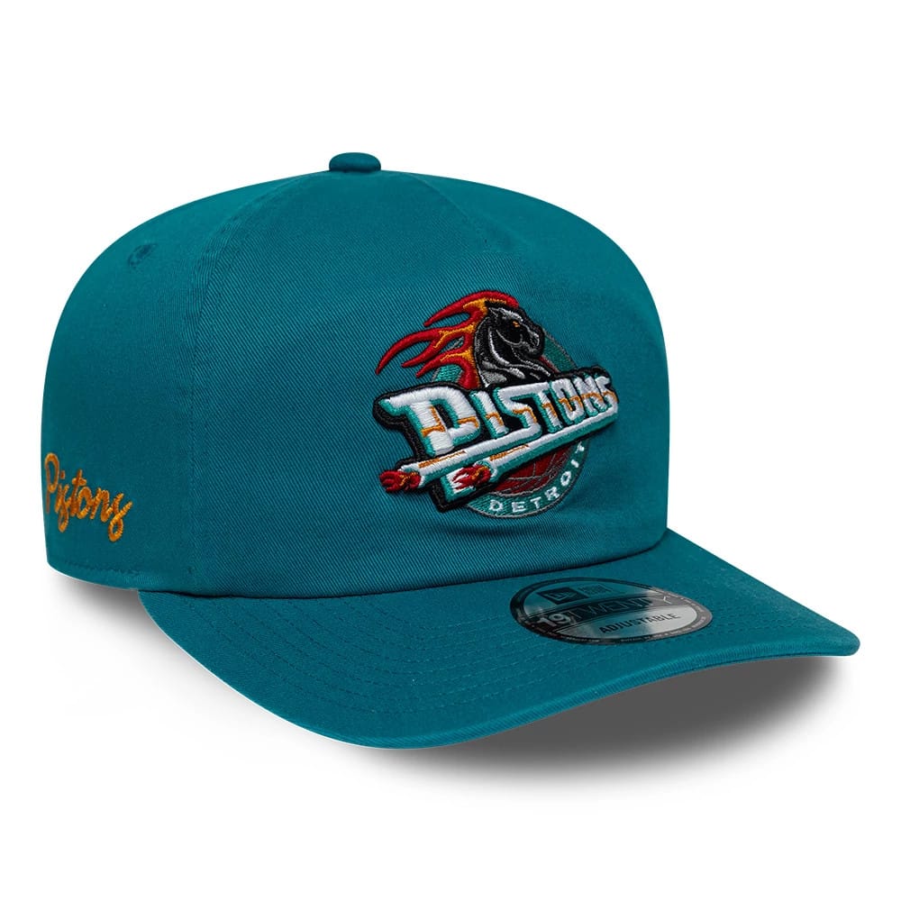 Pictured is this NBA Hardwood Classic Detroit Pistons 19TWENTY cap in turquoise. 1