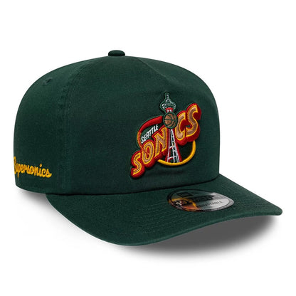 Pictured is this NBA Hardwood Classic Seattle Supersonics 19TWENTY cap in dark green. 1
