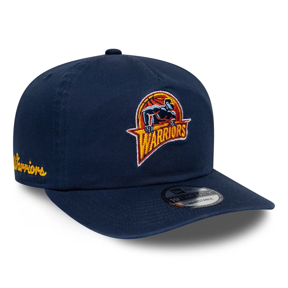 Pictured is this NBA Hardwood Classic Golden State Warriors 19TWENTY cap in dark blue. 1