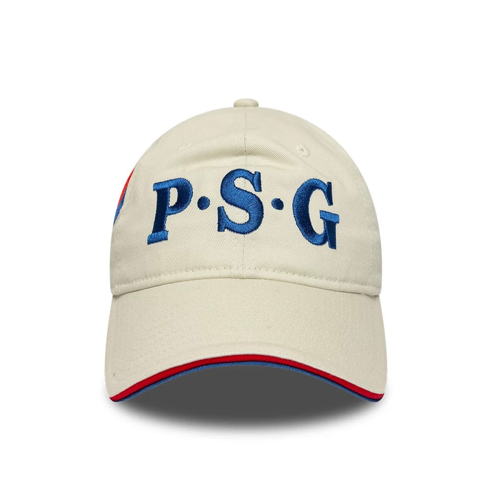 Pictured is this Paris Saint Germain 86 9TWENTY cap in light beige. 3