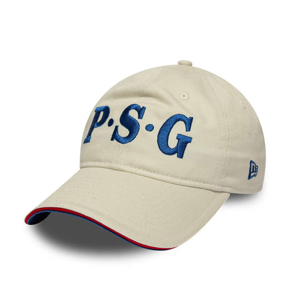 Pictured is this Paris Saint-Germain 86 9TWENTY cap in light beige. 4