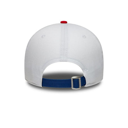 Pictured is this Paris Saint Germain 86 9FORTY cap in white & red. 5