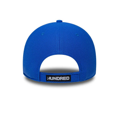 Pictured is this The Hundred 2026 MI London 9FORTY Adjustable cap in bright blue. 4