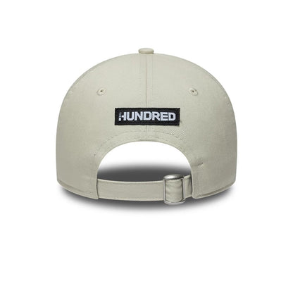 Pictured is this The Hundred 2026 MI London 9TWENTY Adjustable cap in light beige. 4