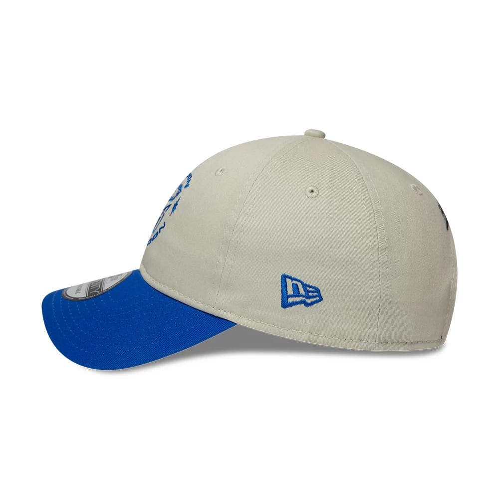 Pictured is this The Hundred 2026 MI London 9TWENTY Adjustable cap in light beige. 5