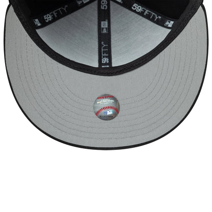 Pictured is this MLB Bats LA Dodgers 59FIFTY Fitted cap in black. 2