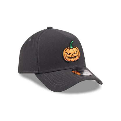 Pictured is this New Era Jack O Lantern 9FORTY A-Frame cap in black. 4