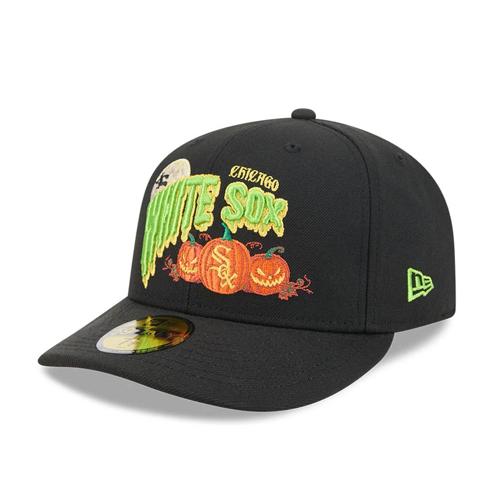 Pictured is this MLB Pumpkin Patch Chicago White Sox 59FIFTY Fitted cap in black. 4