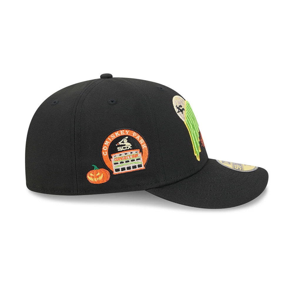 Pictured is this MLB Pumpkin Patch Chicago White Sox 59FIFTY Fitted cap in black. 7
