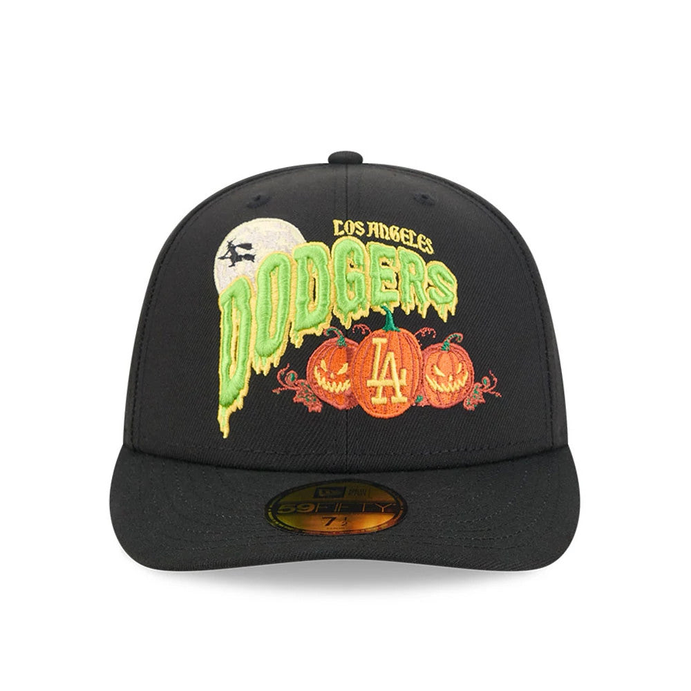 Pictured is this MLB Pumpkin Patch LA Dodgers 59FIFTY Fitted cap in black. 3