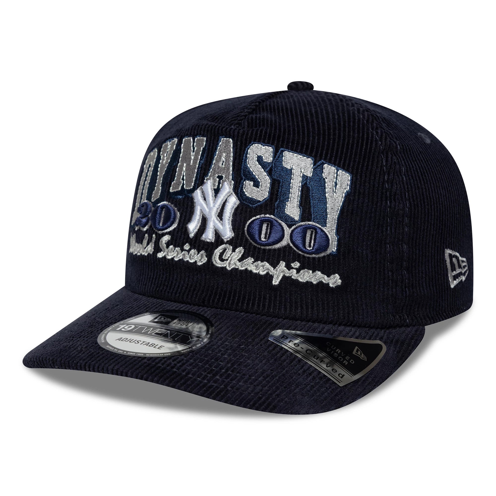 Pictured is this MLB Retro Dynasty New York Yankees Cord 19TWENTY cap in navy. 4