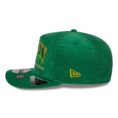 Pictured is this MLB Retro Dynasty Athletics Cord 19TWENTY cap in Green. 5