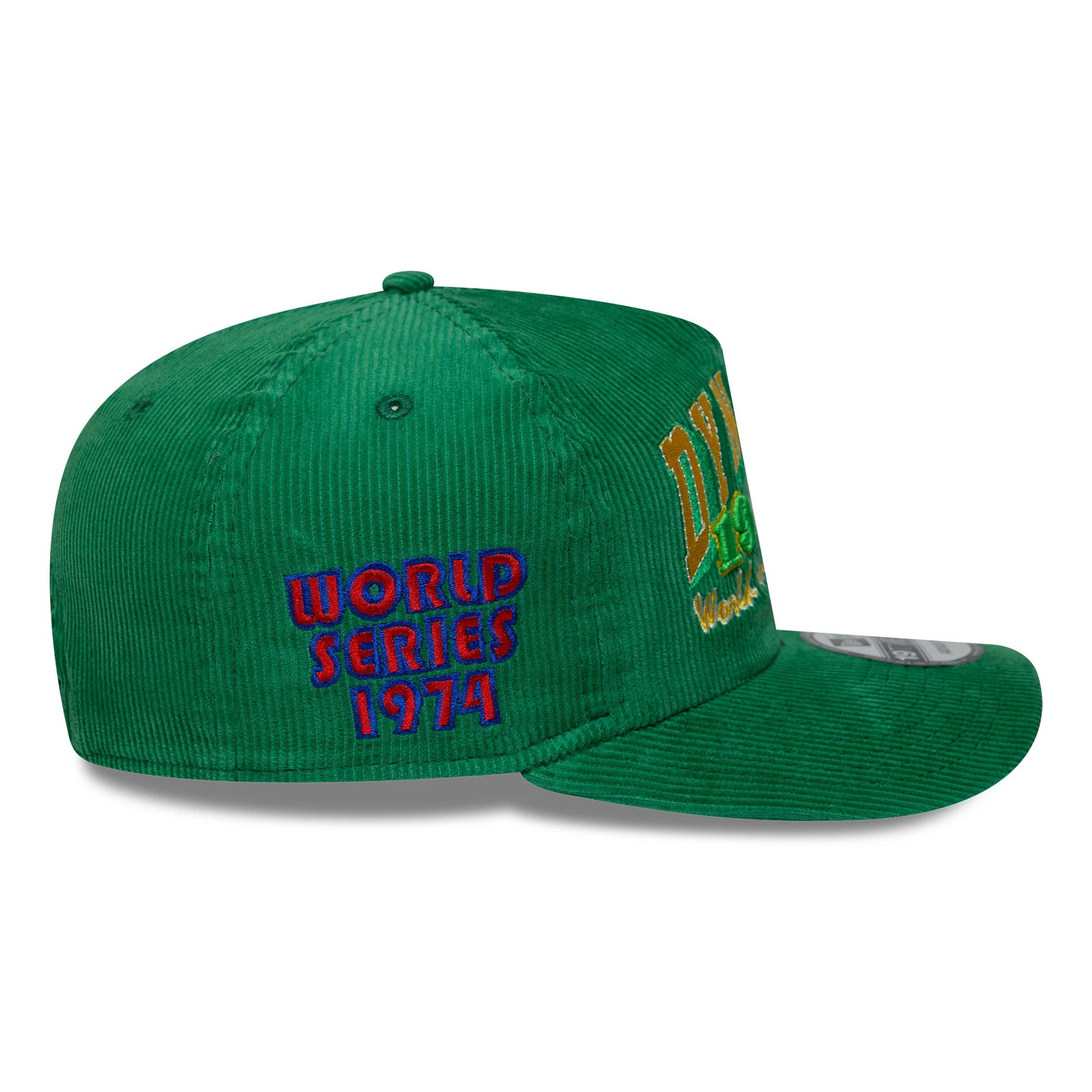 Pictured is this MLB Retro Dynasty Athletics Cord 19TWENTY cap in Green. 7