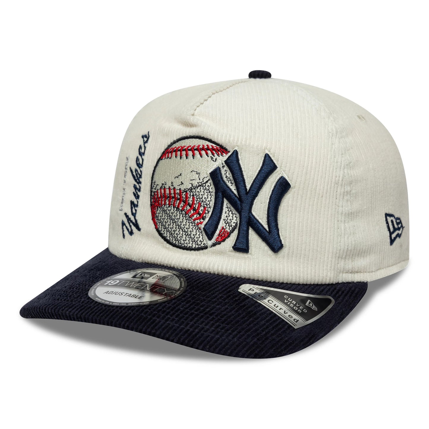 Pictured is this MLB Retro Dynasty New York Yankees 19TWENTY cap in cream. 4