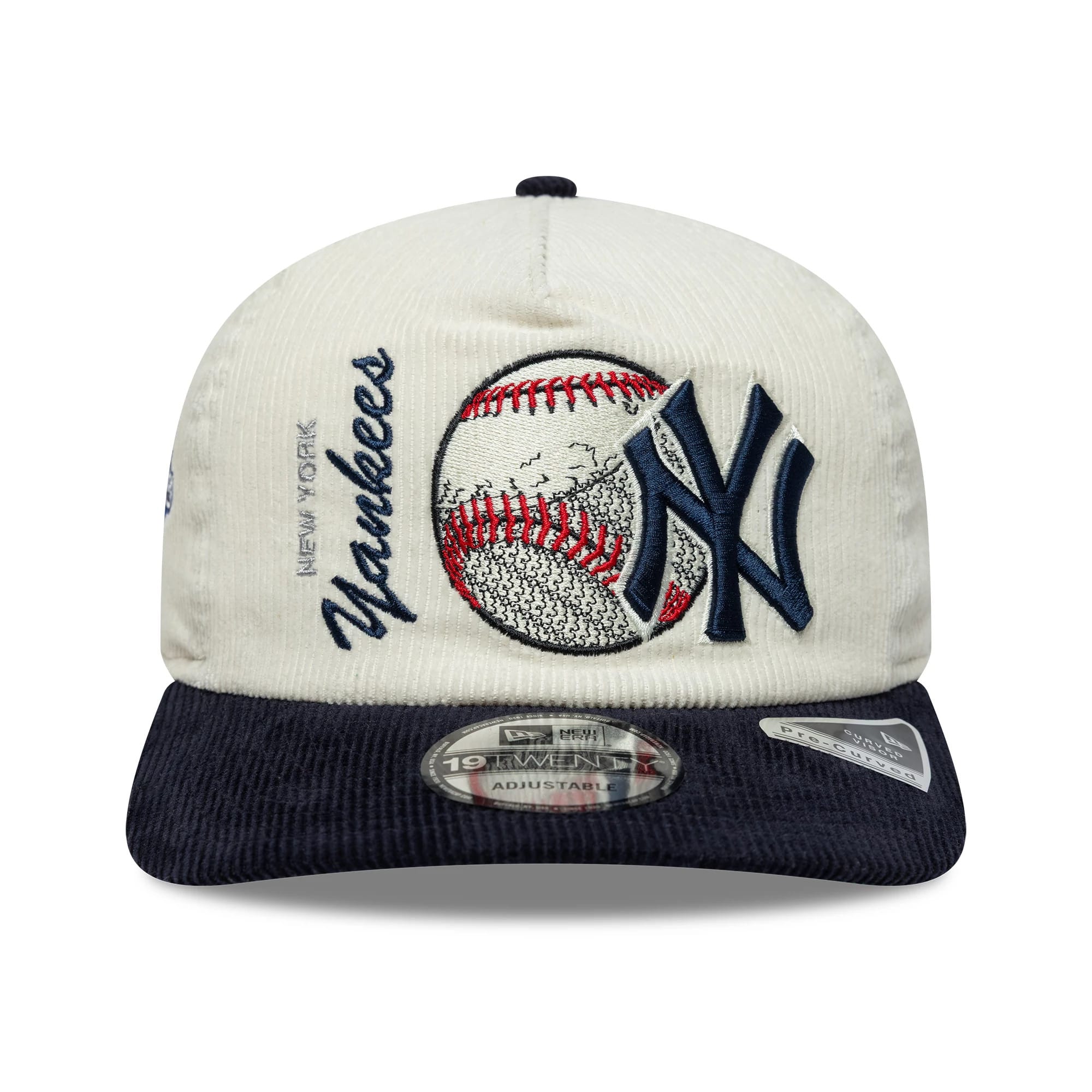 Pictured is this MLB Retro Dynasty New York Yankees 19TWENTY cap in cream. 3