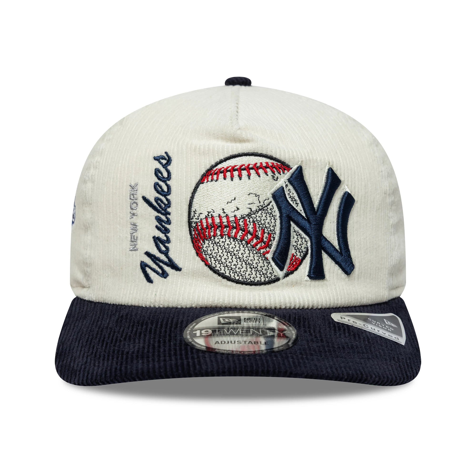 Pictured is this MLB Retro Dynasty New York Yankees 19TWENTY cap in cream. 3