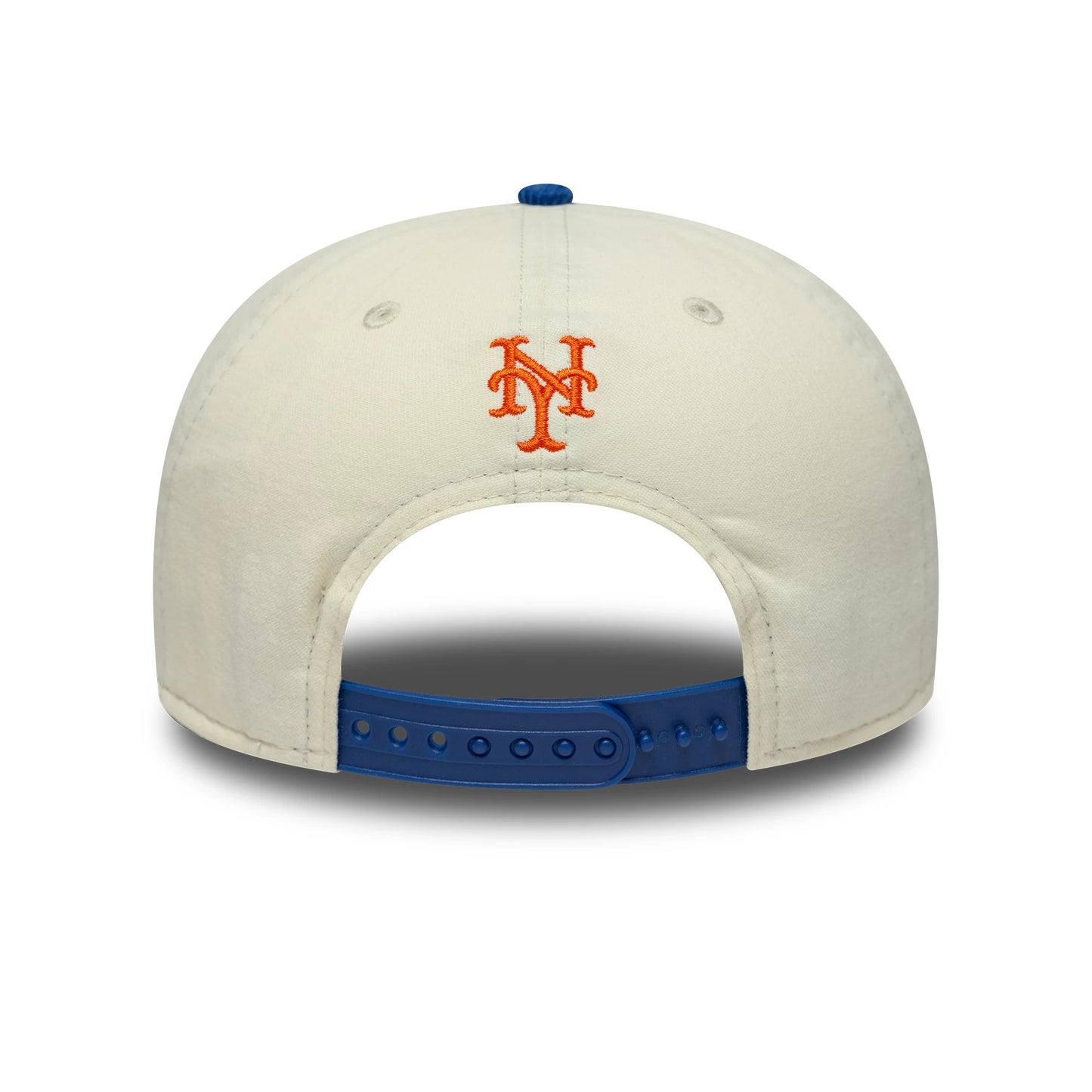 Pictured is this MLB Retro Dynasty New York Mets Cord 19TWENTY cap in cream & blue. 6
