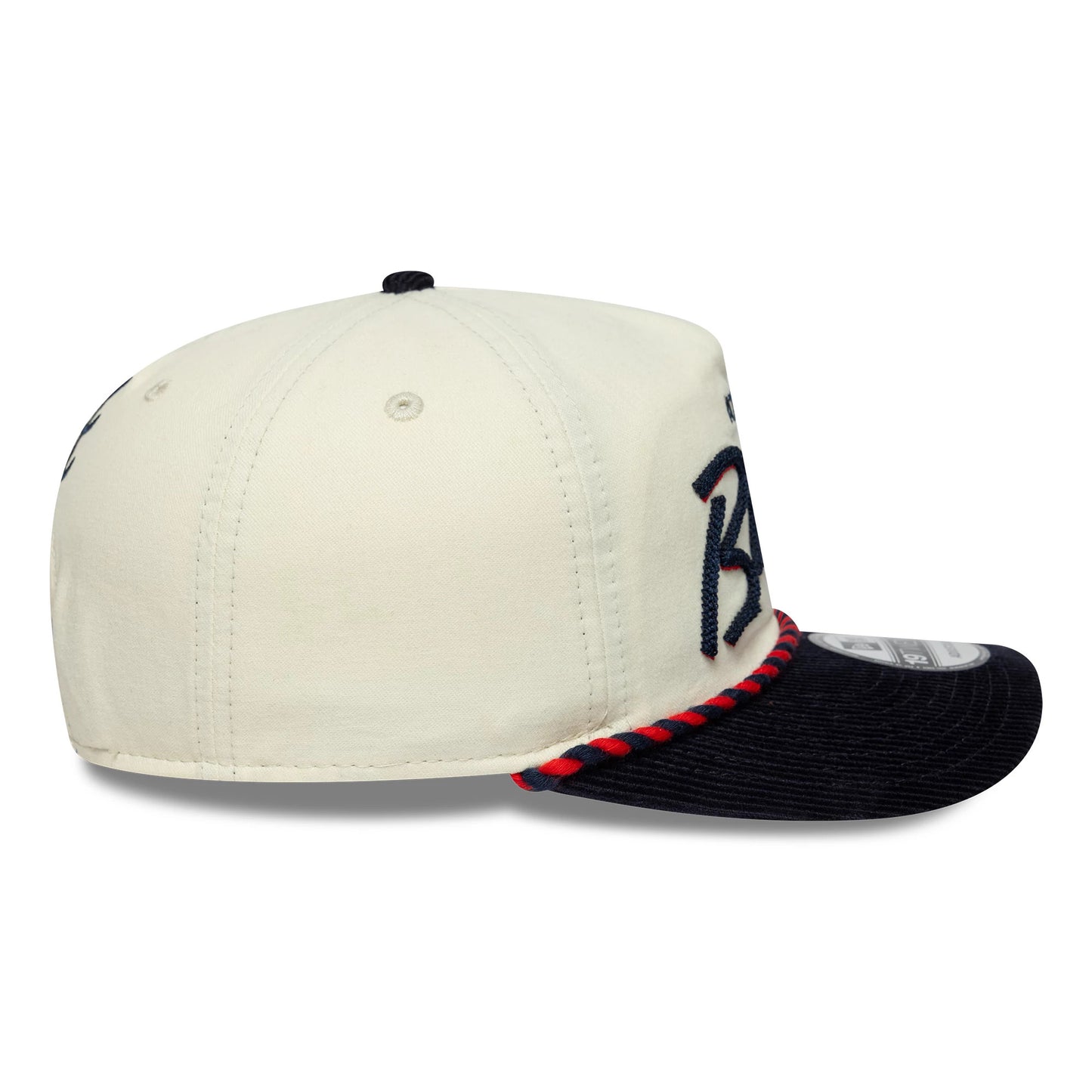 Pictured is this MLB Retro Dynasty Atlanta Braves 19TWENTY cap in cream & navy. 6