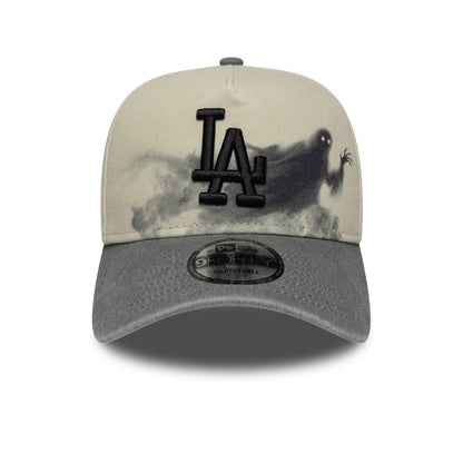 Pictured is this MLB Spectral LA Dodgers 9FORTY A-Frame cap in Cream & Grey. 3