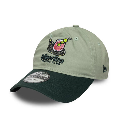 Pictured is this New Era Tennis Club 9TWENTY cap in pastel green. 1