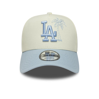 Pictured is this MLB Icon E-Frame LA Dodgers 9FORTY A-Frame cap in white. 2
