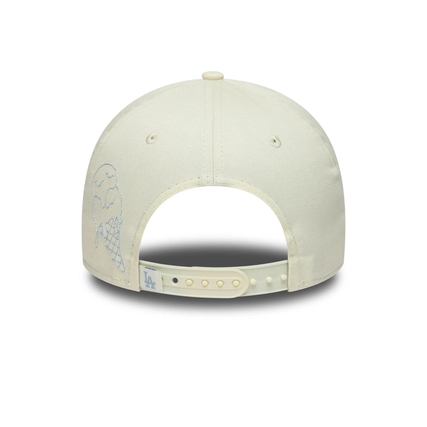 Pictured is this MLB Icon E-Frame LA Dodgers 9FORTY A-Frame cap in white. 4