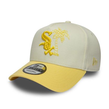 Pictured is this MLB Icon E-Frame Chicago White Sox 9FORTY A-Frame cap in white. 1