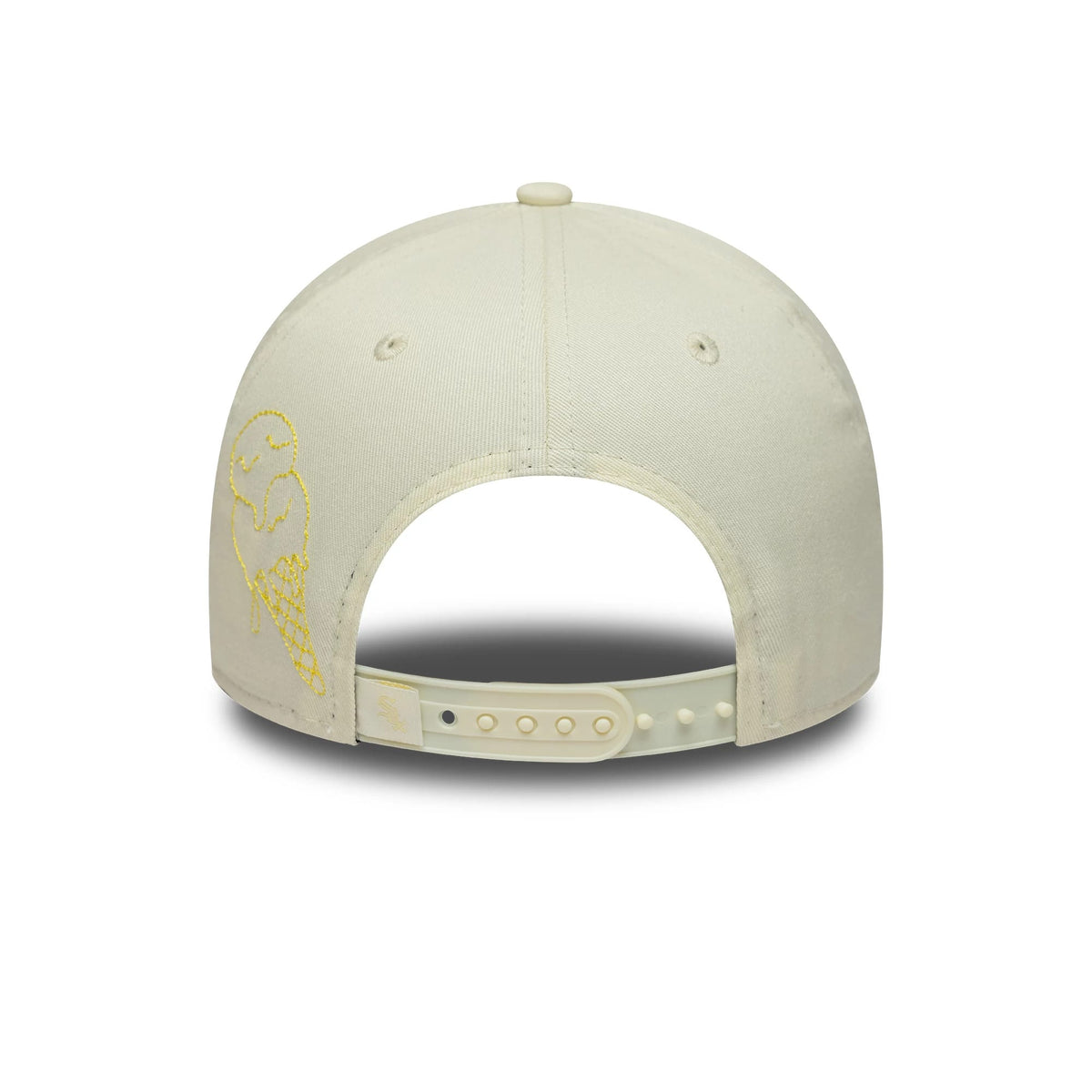 Pictured is this MLB Palm Chicago White Sox 9FORTY A-Frame cap in white & yellow. 4