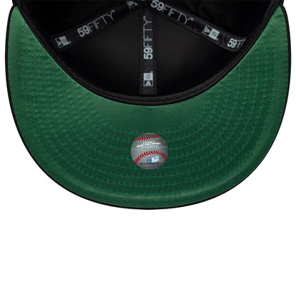 Pictured is this MLB Cooperstown Colorado Rockies 59FIFTY Fitted cap in black. 2