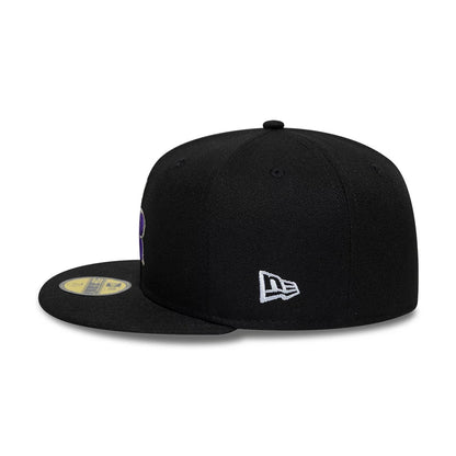 Pictured is this MLB Cooperstown Colorado Rockies 59FIFTY Fitted cap in black. 6