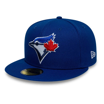 Pictured is this MLB Cooperstown Toronto Blue Jays 59FIFTY Fitted cap in blue. 4