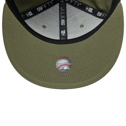 Pictured is this MLB Floral LA Dodgers 59FIFTY Fitted cap in dark green. 7