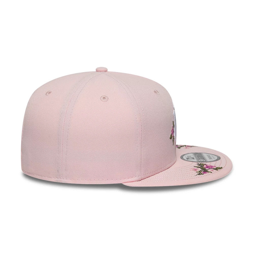 Pictured is this MLB Floral New York Yankees 9FIFTY Snapback cap in pastel pink. 7