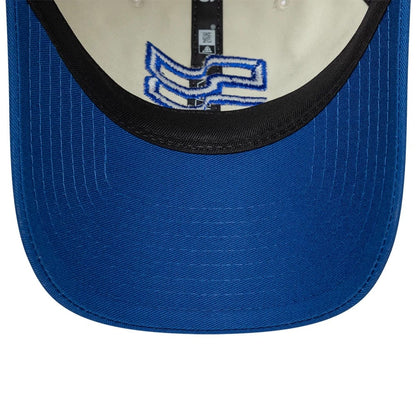 Pictured is this The Hundred 2026 Southern Brave 9TWENTY Adjustable cap in light beige & blue. 7