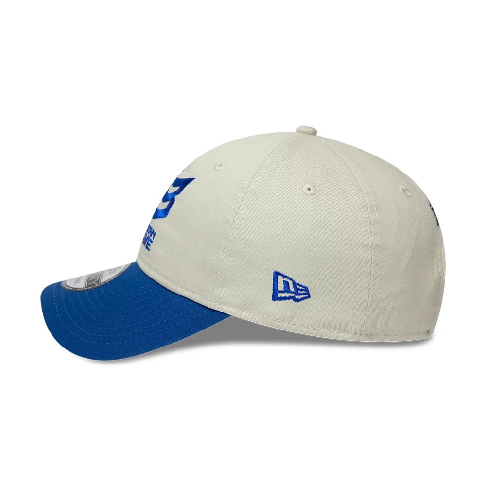 Pictured is this The Hundred 2026 Southern Brave 9TWENTY Adjustable cap in light beige & blue. 5