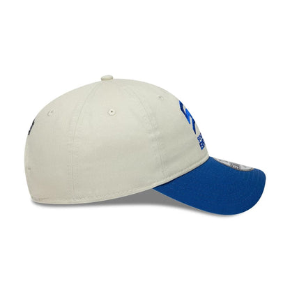 Pictured is this The Hundred 2026 Southern Brave 9TWENTY Adjustable cap in light beige & blue. 6