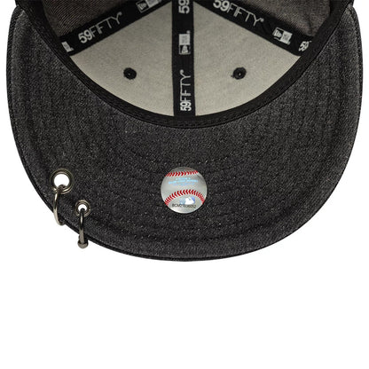 Pictured is this MLB Hardware Detroit Tigers 59FIFTY Fitted cap in black. 7