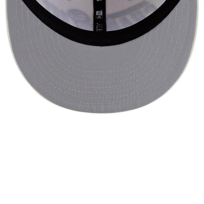 Pictured is this NBA Finals Parade 2026 New York Knicks 9FIFTY Snapback cap in white. 2