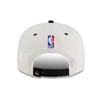 Pictured is this NBA Finals Parade 2026 New York Knicks 9FIFTY Snapback cap in white. 6