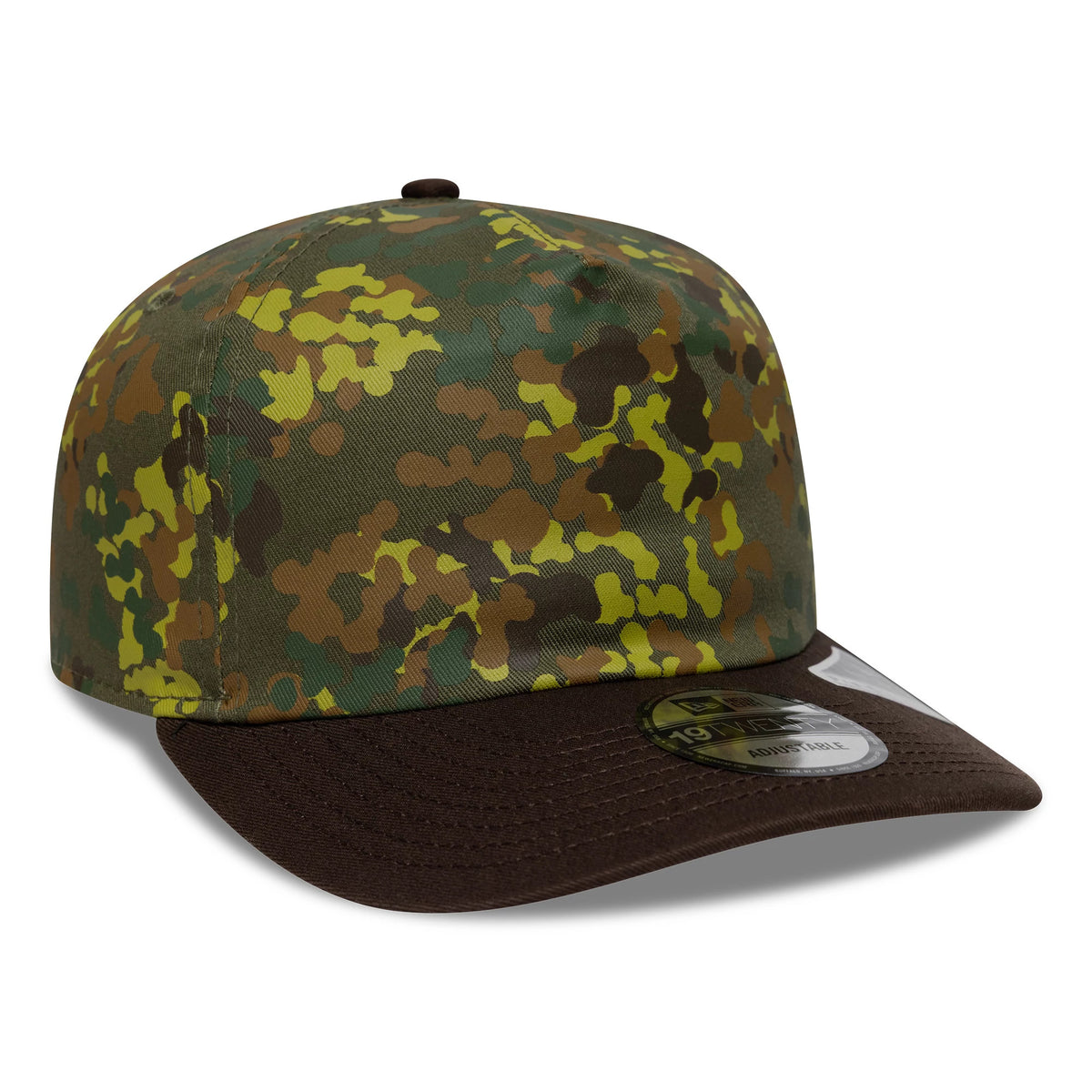 Pictured is this New Era Elevated Basics 19TWENTY cap in green camo. 4