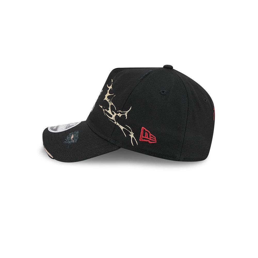 Pictured is this Harry Potter Deathly Hallows 9FORTY A-Frame Unstructured cap in black. 5